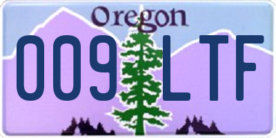 OR license plate 009LTF