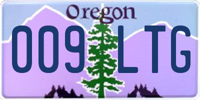 OR license plate 009LTG