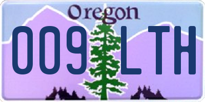 OR license plate 009LTH