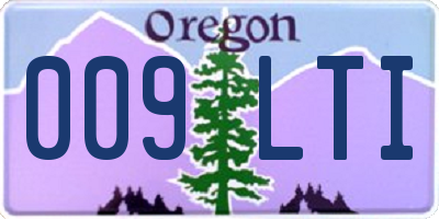 OR license plate 009LTI