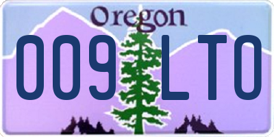 OR license plate 009LTO