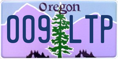 OR license plate 009LTP