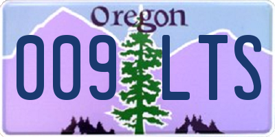 OR license plate 009LTS