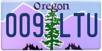 OR license plate 009LTU