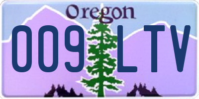 OR license plate 009LTV
