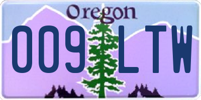 OR license plate 009LTW