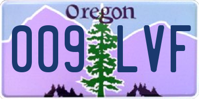 OR license plate 009LVF