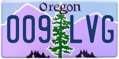 OR license plate 009LVG