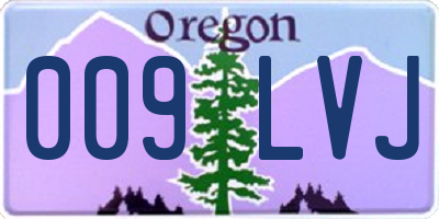 OR license plate 009LVJ