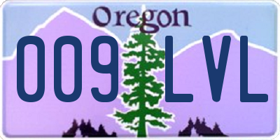 OR license plate 009LVL