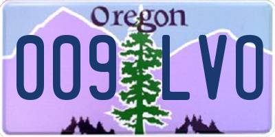 OR license plate 009LVO