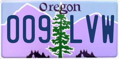 OR license plate 009LVW