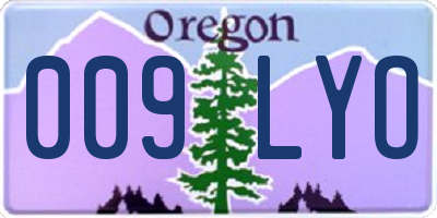 OR license plate 009LYO