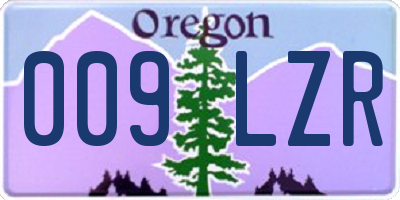 OR license plate 009LZR