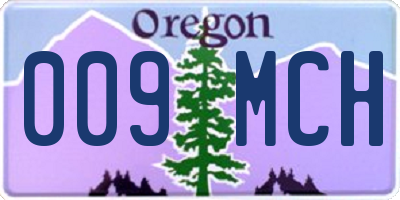 OR license plate 009MCH