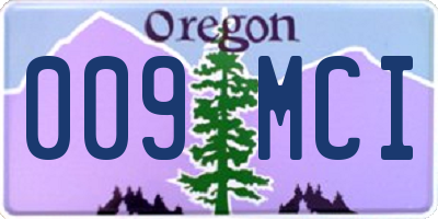 OR license plate 009MCI