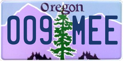 OR license plate 009MEE