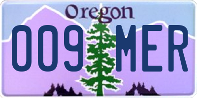 OR license plate 009MER