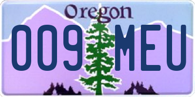 OR license plate 009MEU