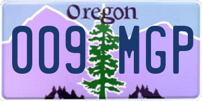 OR license plate 009MGP