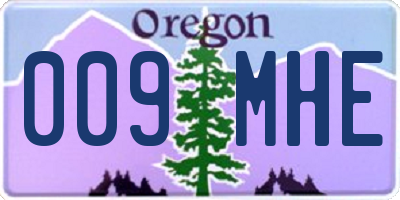 OR license plate 009MHE