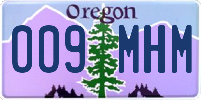 OR license plate 009MHM