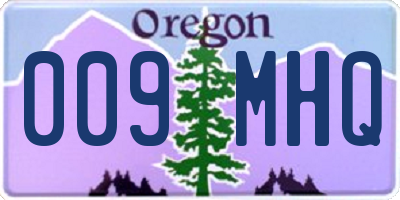 OR license plate 009MHQ