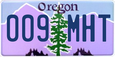 OR license plate 009MHT
