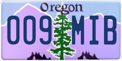 OR license plate 009MIB