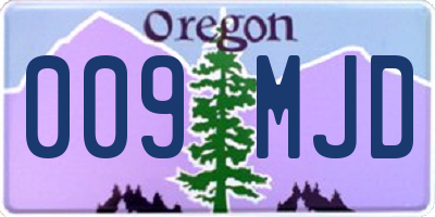 OR license plate 009MJD