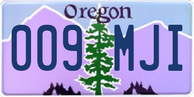OR license plate 009MJI