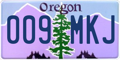 OR license plate 009MKJ