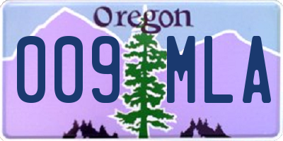 OR license plate 009MLA