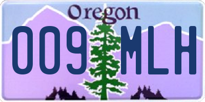 OR license plate 009MLH