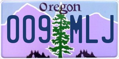 OR license plate 009MLJ