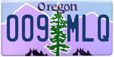 OR license plate 009MLQ