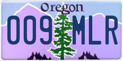OR license plate 009MLR