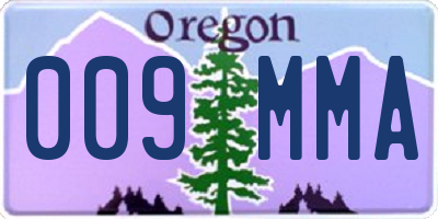 OR license plate 009MMA