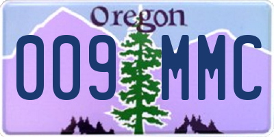 OR license plate 009MMC