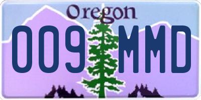 OR license plate 009MMD