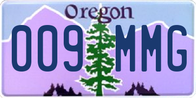 OR license plate 009MMG