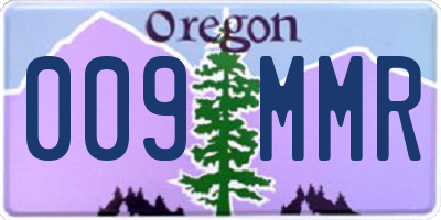 OR license plate 009MMR