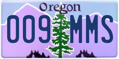 OR license plate 009MMS