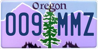 OR license plate 009MMZ