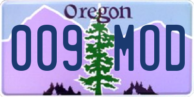 OR license plate 009MOD