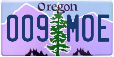 OR license plate 009MOE