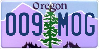 OR license plate 009MOG