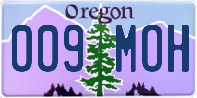 OR license plate 009MOH