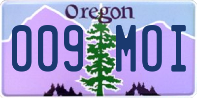 OR license plate 009MOI