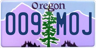 OR license plate 009MOJ